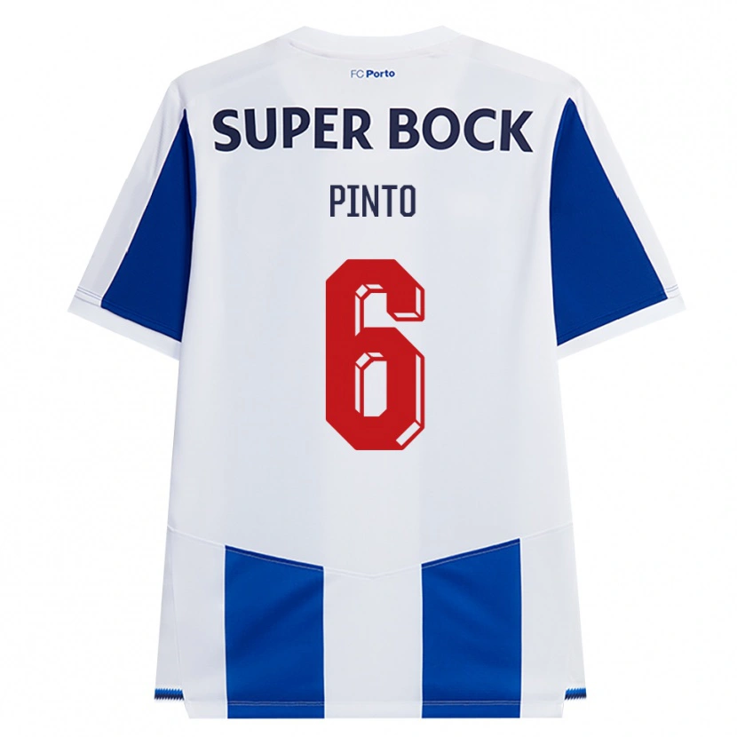 Danxen Heren Gonçalo Pinto #6 Blauw Wit Rood Thuisshirt Thuistenue 2026/27 T-Shirt