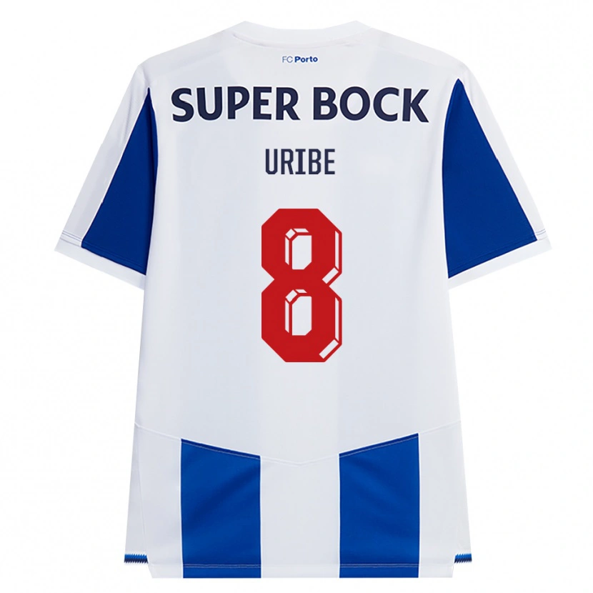 Danxen Heren Mateus Uribe #8 Blauw Wit Rood Thuisshirt Thuistenue 2026/27 T-Shirt