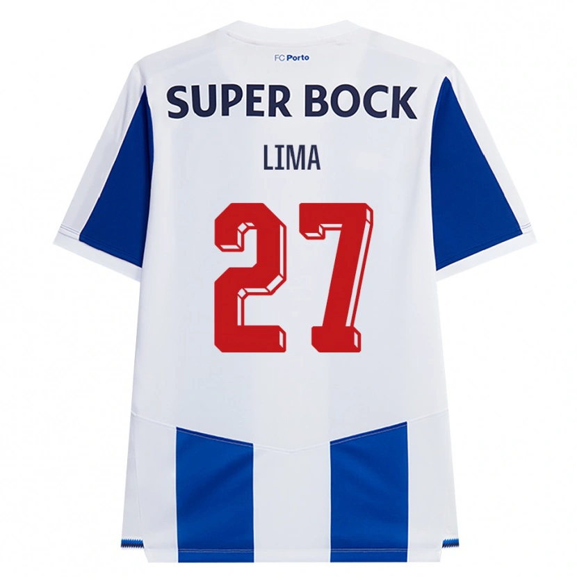 Danxen Heren Cláudia Lima #27 Blauw Wit Rood Thuisshirt Thuistenue 2026/27 T-Shirt