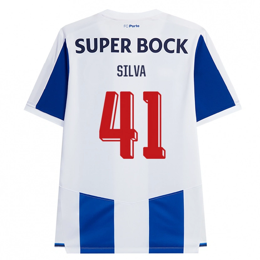 Danxen Heren Gonçalo Silva #41 Blauw Wit Rood Thuisshirt Thuistenue 2026/27 T-Shirt