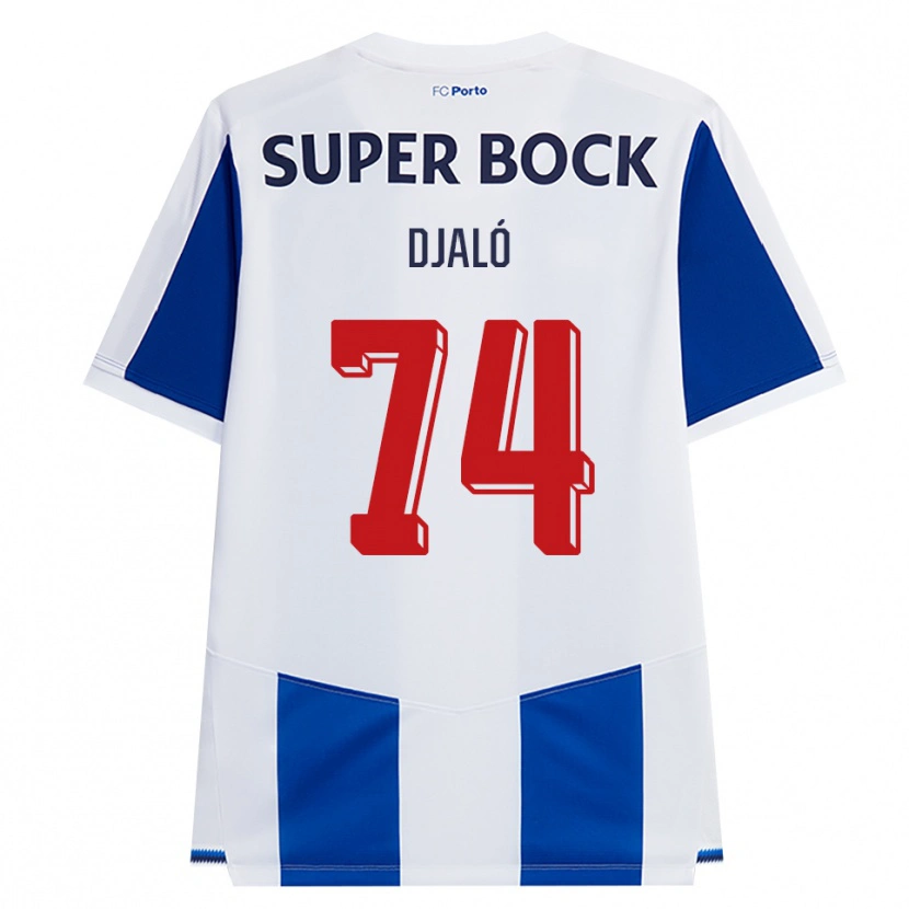Danxen Heren Ussumane Djaló #74 Blauw Wit Rood Thuisshirt Thuistenue 2026/27 T-Shirt