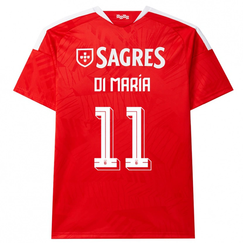 Danxen Heren Angel Di Maria #11 Rood Wit Geel Thuisshirt Thuistenue 2026/27 T-Shirt