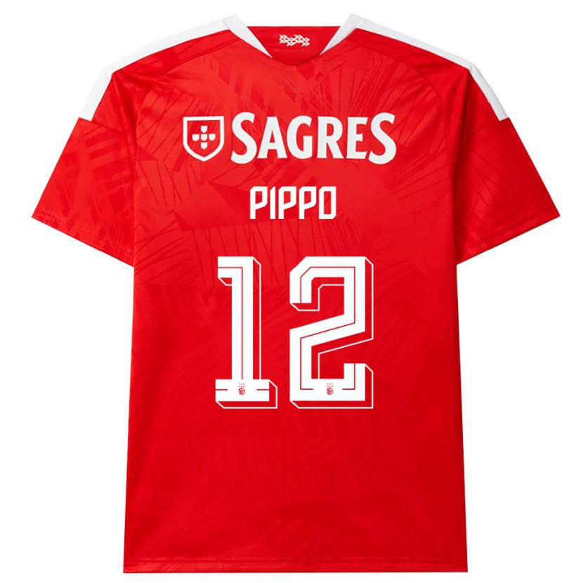 Danxen Heren Pippo #12 Rood Wit Geel Thuisshirt Thuistenue 2026/27 T-Shirt