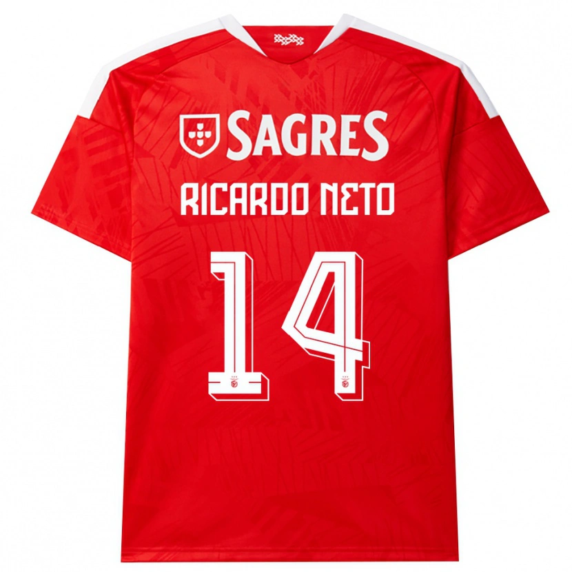 Danxen Heren Ricardo Neto #14 Rood Wit Geel Thuisshirt Thuistenue 2026/27 T-Shirt