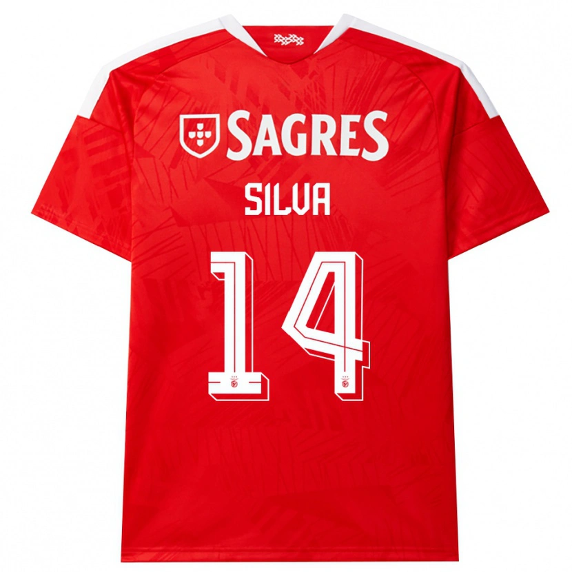 Danxen Heren Gonçalo Silva #14 Rood Wit Geel Thuisshirt Thuistenue 2026/27 T-Shirt