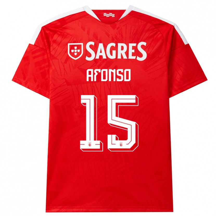 Danxen Heren Guilherme Afonso #15 Rood Wit Geel Thuisshirt Thuistenue 2026/27 T-Shirt