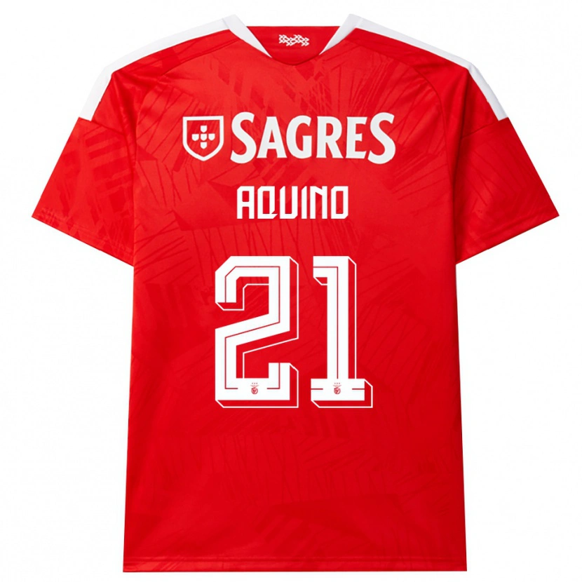 Danxen Heren Jesus Aquino #21 Rood Wit Geel Thuisshirt Thuistenue 2026/27 T-Shirt