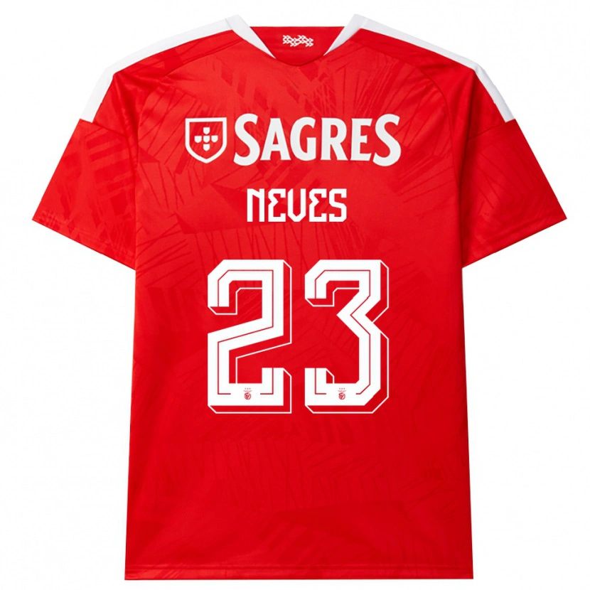 Danxen Heren Tiago Neves #23 Rood Wit Geel Thuisshirt Thuistenue 2026/27 T-Shirt