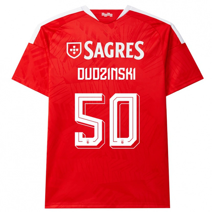 Danxen Heren Marcel Dudzinski #50 Rood Wit Geel Thuisshirt Thuistenue 2026/27 T-Shirt