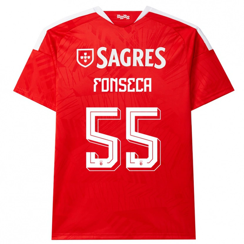 Danxen Heren João Fonseca #55 Rood Wit Geel Thuisshirt Thuistenue 2026/27 T-Shirt
