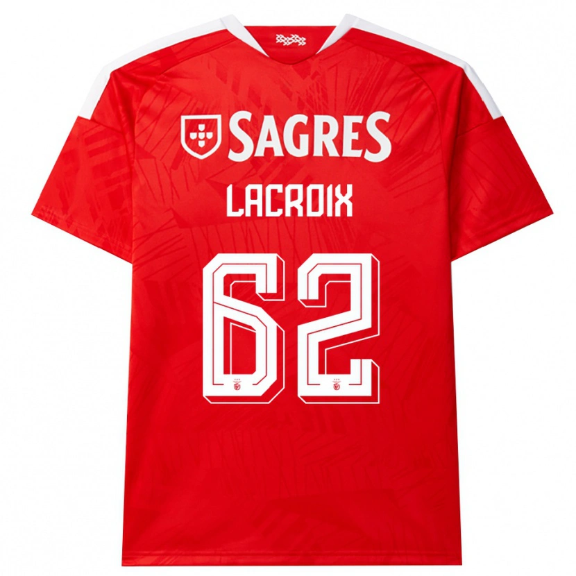 Danxen Heren Lenny Lacroix #62 Rood Wit Geel Thuisshirt Thuistenue 2026/27 T-Shirt