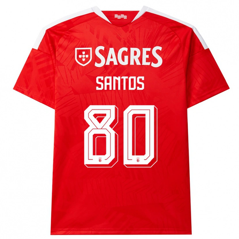 Danxen Heren Pedro Santos #80 Rood Wit Geel Thuisshirt Thuistenue 2026/27 T-Shirt