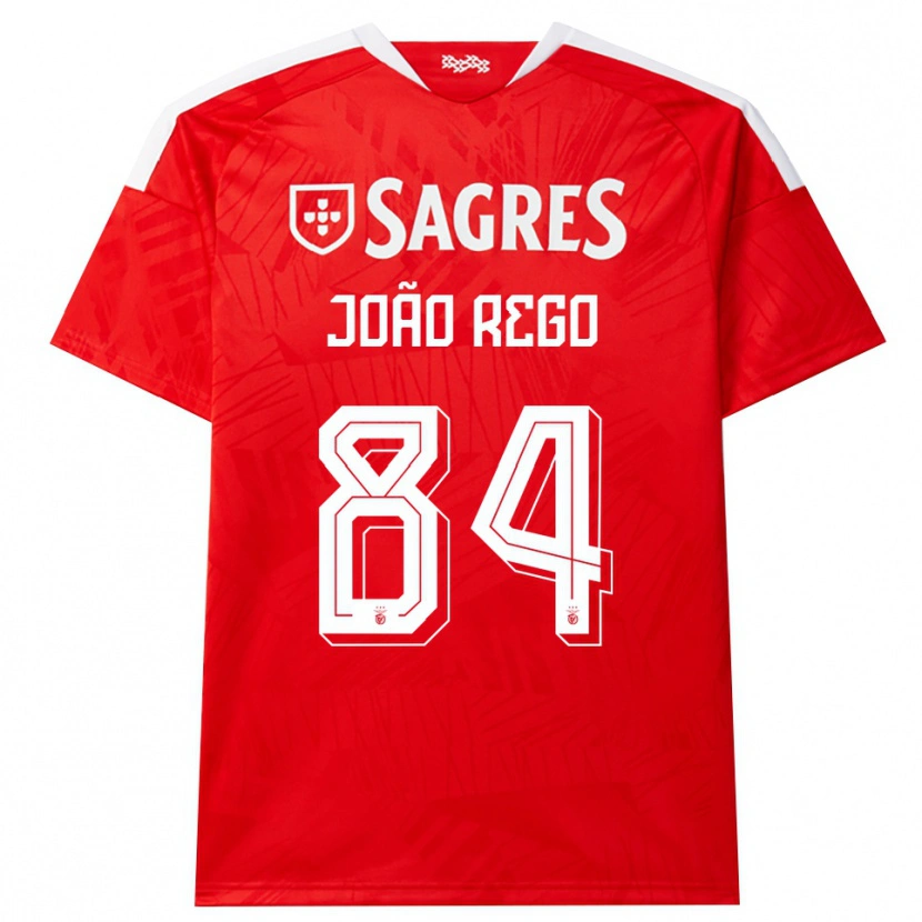 Danxen Heren João Rego #84 Rood Wit Geel Thuisshirt Thuistenue 2026/27 T-Shirt