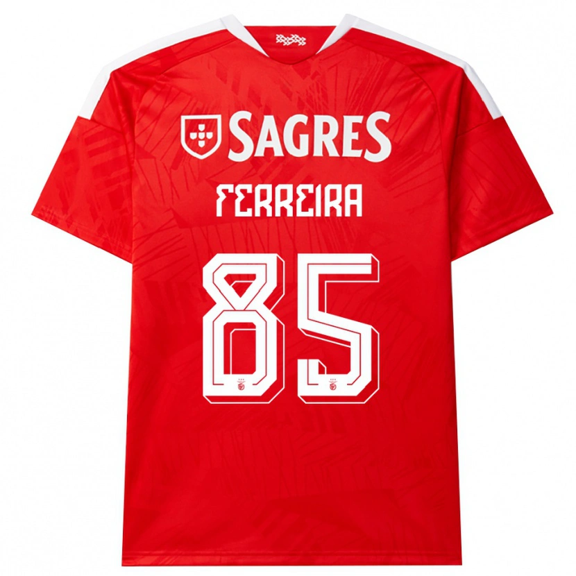 Danxen Heren Martim Ferreira #85 Rood Wit Geel Thuisshirt Thuistenue 2026/27 T-Shirt