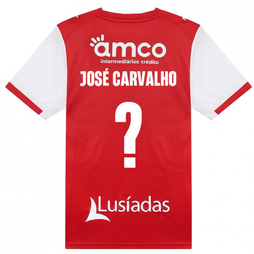 Danxen Heren José Carvalho #0 Wit Rood Zwart Thuisshirt Thuistenue 2026/27 T-Shirt