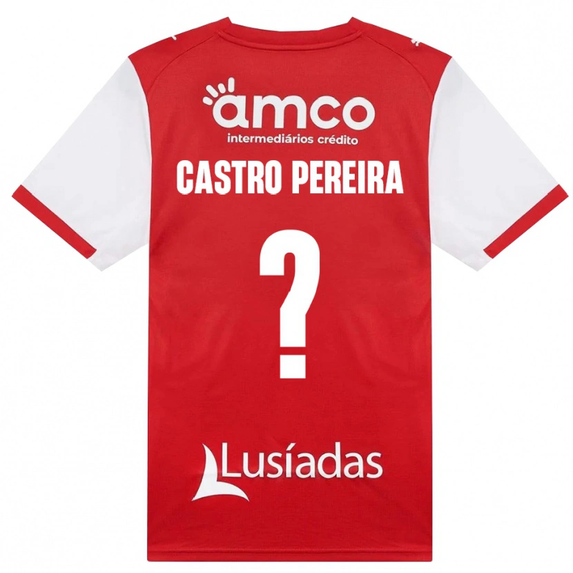 Danxen Heren Rodrigo Castro Pereira #0 Wit Rood Zwart Thuisshirt Thuistenue 2026/27 T-Shirt