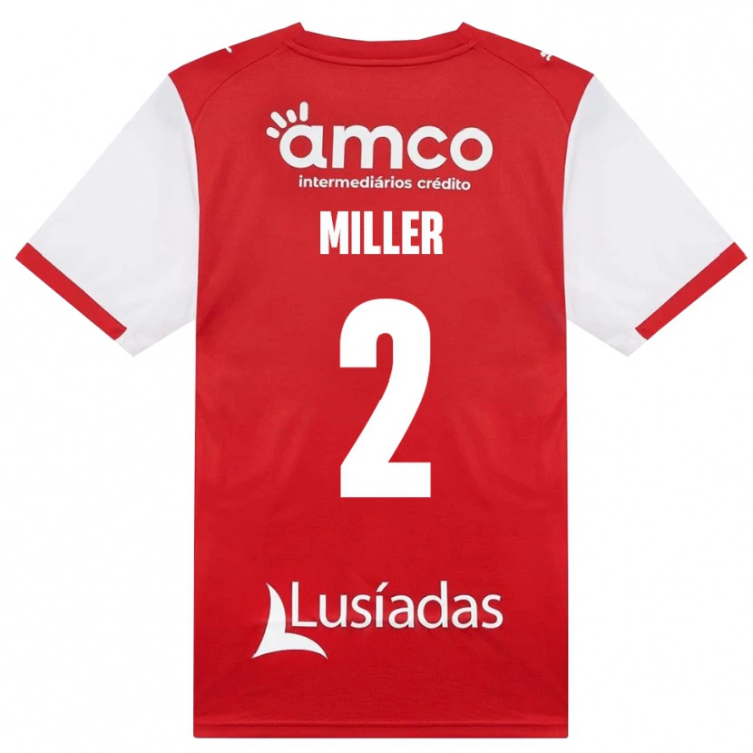 Danxen Heren Maria Miller #2 Wit Rood Zwart Thuisshirt Thuistenue 2026/27 T-Shirt