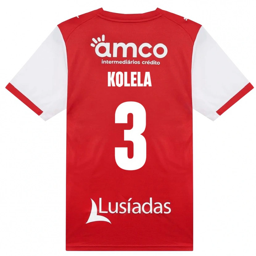 Danxen Heren Kyllian Kolela #3 Wit Rood Zwart Thuisshirt Thuistenue 2026/27 T-Shirt