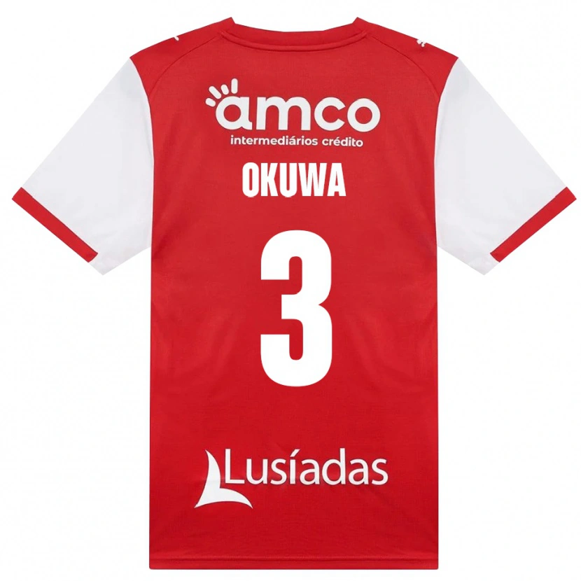 Danxen Heren Temi Okuwa #3 Wit Rood Zwart Thuisshirt Thuistenue 2026/27 T-Shirt