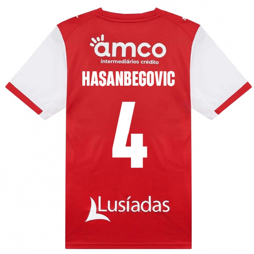 Danxen Heren Melisa Hasanbegović #4 Wit Rood Zwart Thuisshirt Thuistenue 2026/27 T-Shirt