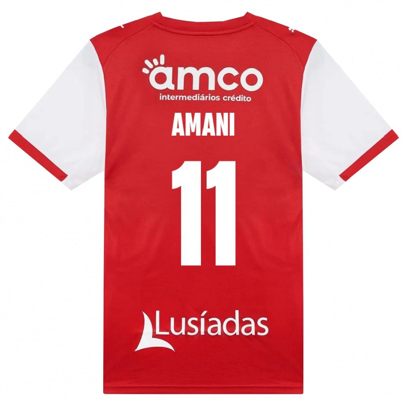 Danxen Heren Jolina Amani #11 Wit Rood Zwart Thuisshirt Thuistenue 2026/27 T-Shirt