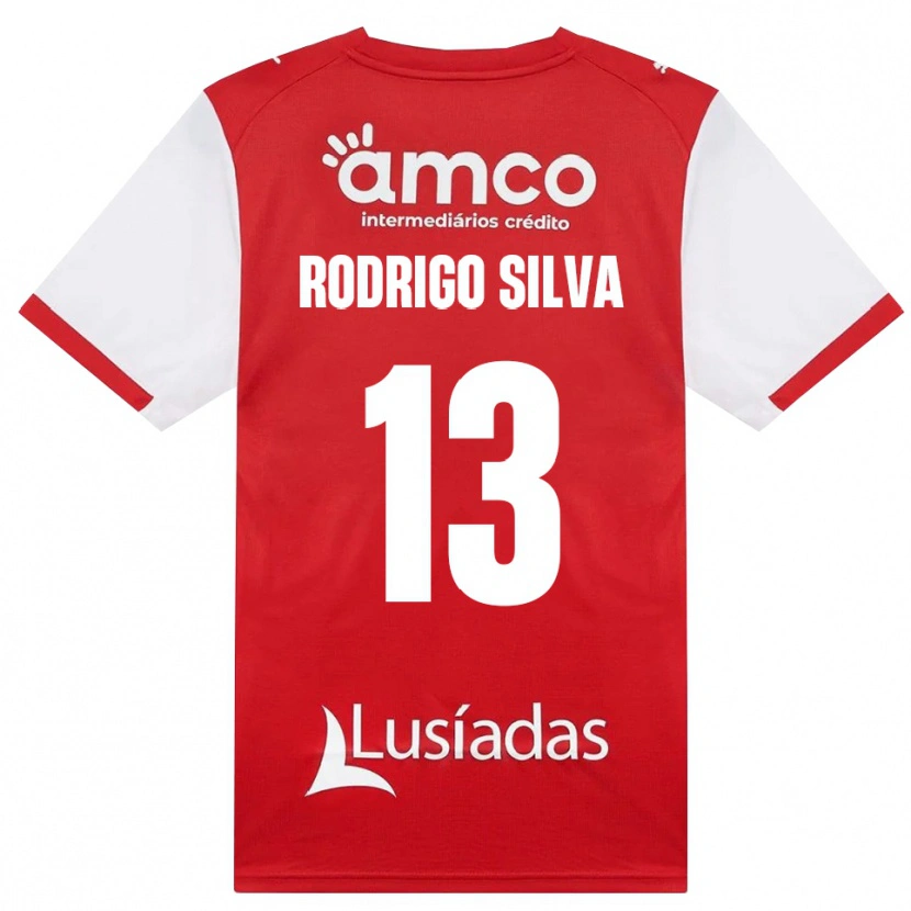 Danxen Heren Rodrigo Silva #13 Wit Rood Zwart Thuisshirt Thuistenue 2026/27 T-Shirt