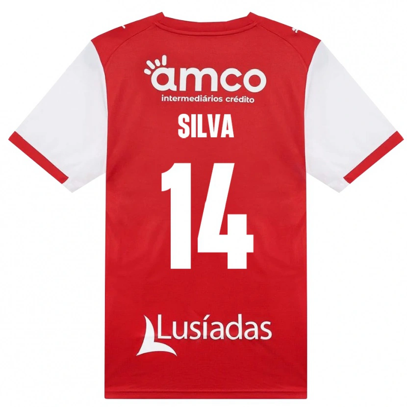 Danxen Heren Dolores Silva #14 Wit Rood Zwart Thuisshirt Thuistenue 2026/27 T-Shirt