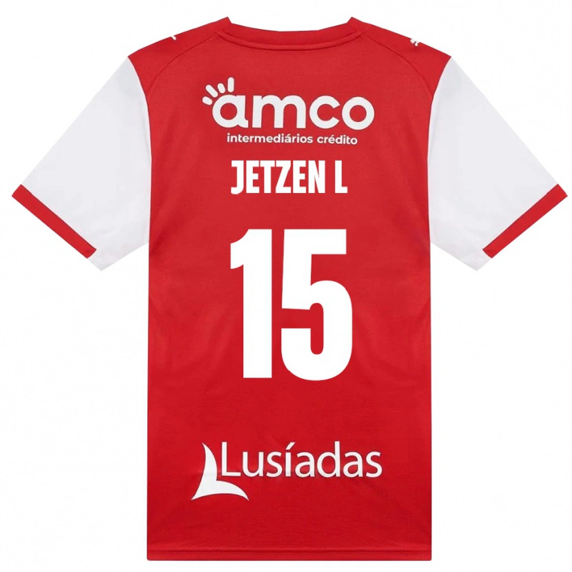 Danxen Heren Jetzen Lopes #15 Wit Rood Zwart Thuisshirt Thuistenue 2026/27 T-Shirt