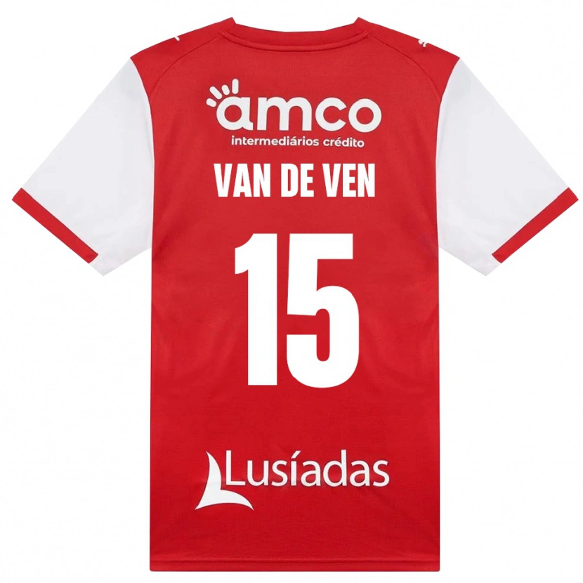 Danxen Heren Zoï Van De Ven #15 Wit Rood Zwart Thuisshirt Thuistenue 2026/27 T-Shirt