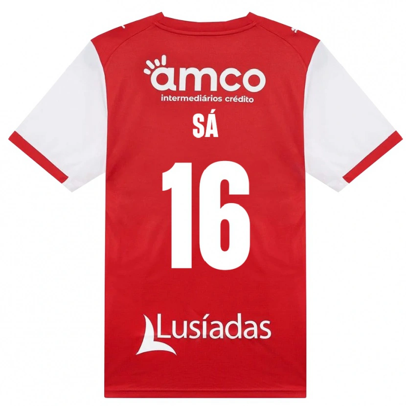 Danxen Heren Alex Sá #16 Wit Rood Zwart Thuisshirt Thuistenue 2026/27 T-Shirt
