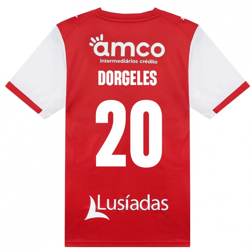 Danxen Heren Mario Dorgeles #20 Wit Rood Zwart Thuisshirt Thuistenue 2026/27 T-Shirt