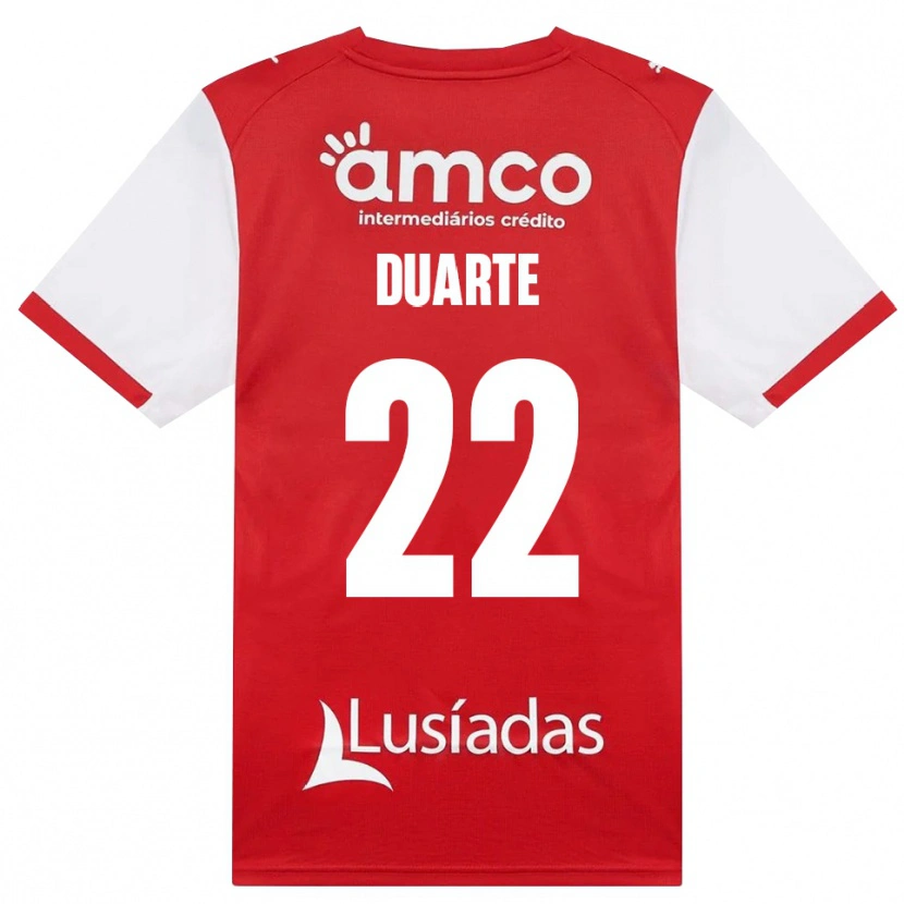 Danxen Heren Vânia Duarte #22 Wit Rood Zwart Thuisshirt Thuistenue 2026/27 T-Shirt