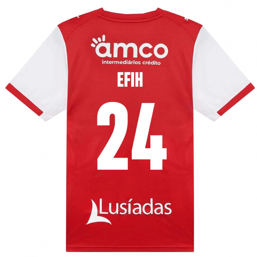 Danxen Heren Peace Efih #24 Wit Rood Zwart Thuisshirt Thuistenue 2026/27 T-Shirt