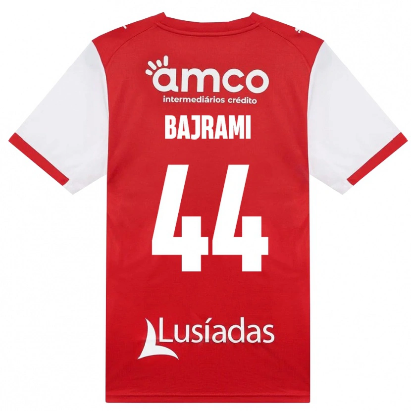 Danxen Heren Adrian Bajrami #44 Wit Rood Zwart Thuisshirt Thuistenue 2026/27 T-Shirt