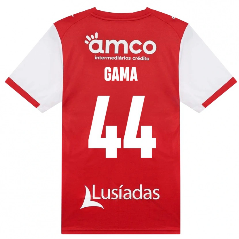 Danxen Heren Dinis Gama #44 Wit Rood Zwart Thuisshirt Thuistenue 2026/27 T-Shirt
