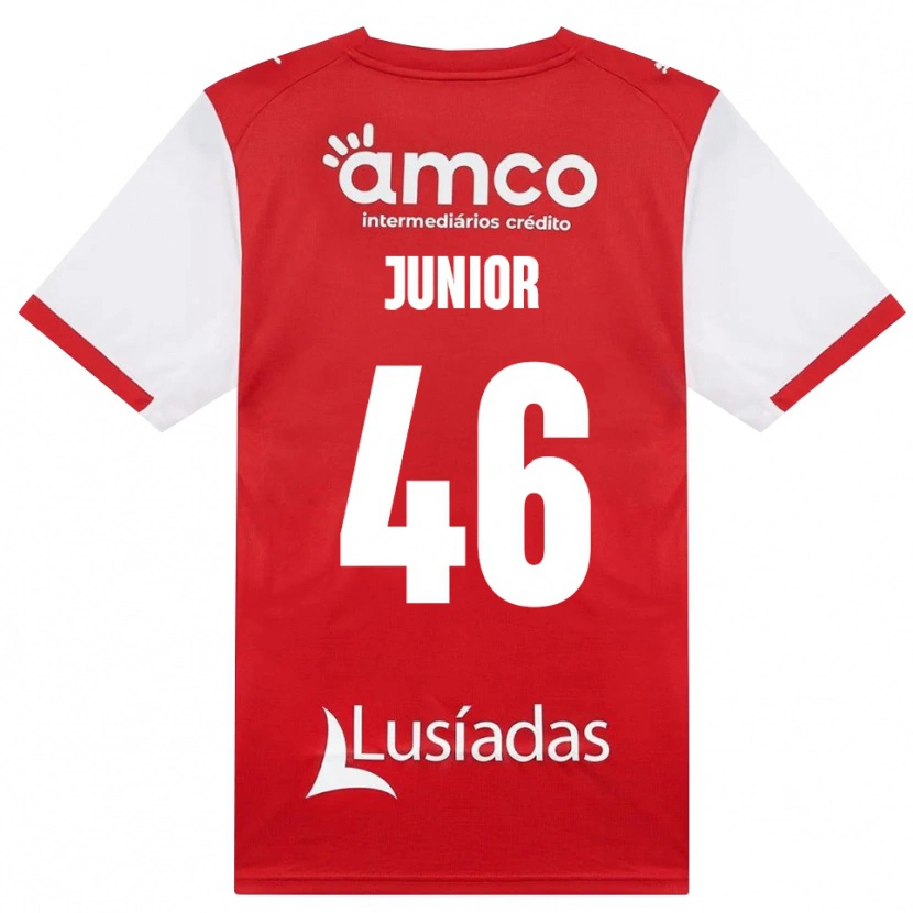 Danxen Heren Mário Junior #46 Wit Rood Zwart Thuisshirt Thuistenue 2026/27 T-Shirt