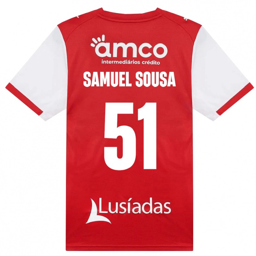 Danxen Heren Samuel Sousa #51 Wit Rood Zwart Thuisshirt Thuistenue 2026/27 T-Shirt