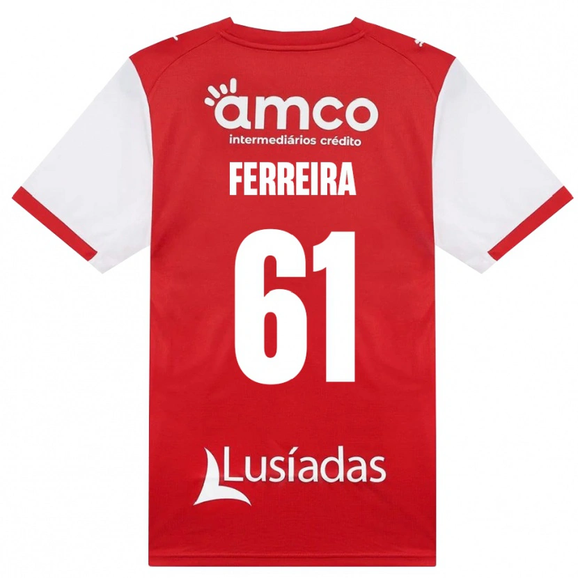 Danxen Heren Tiago Ferreira #61 Wit Rood Zwart Thuisshirt Thuistenue 2026/27 T-Shirt