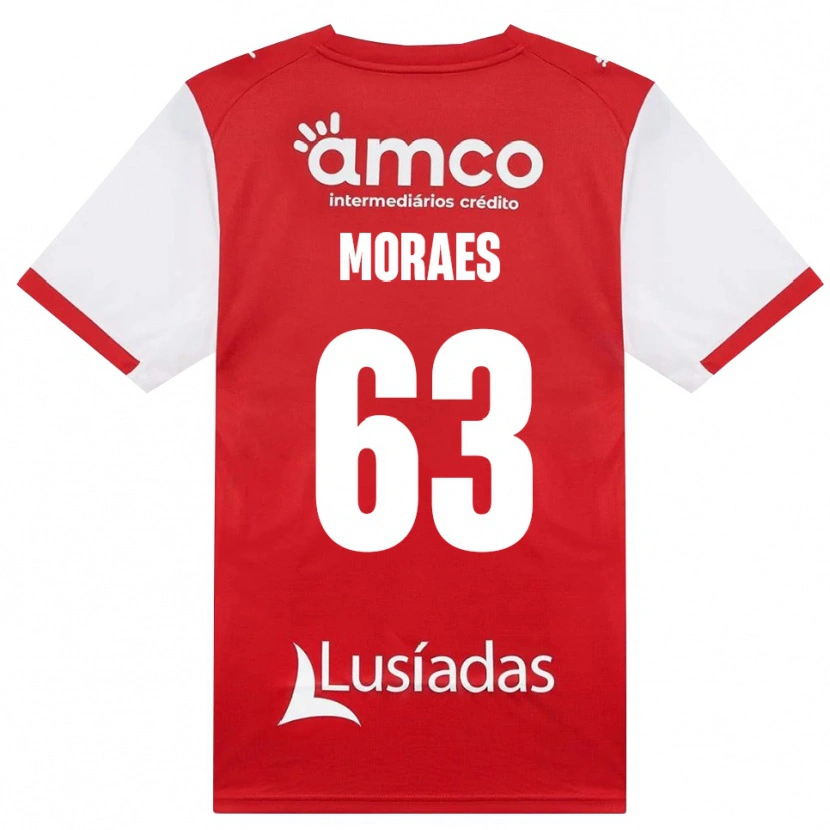 Danxen Heren Guilherme Moraes #63 Wit Rood Zwart Thuisshirt Thuistenue 2026/27 T-Shirt