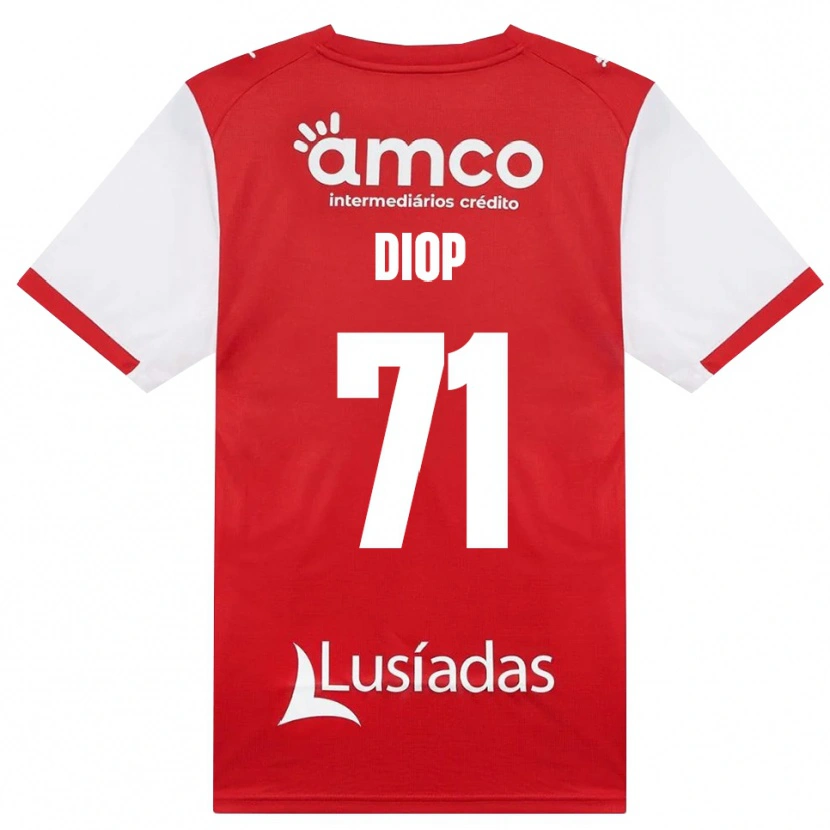 Danxen Heren Mamadou Diop #71 Wit Rood Zwart Thuisshirt Thuistenue 2026/27 T-Shirt