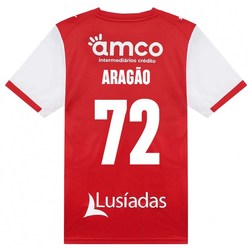 Danxen Heren João Aragão #72 Wit Rood Zwart Thuisshirt Thuistenue 2026/27 T-Shirt