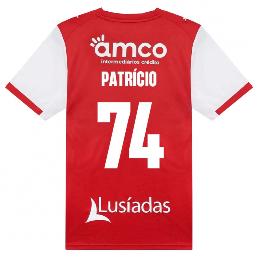 Danxen Heren Nuno Patrício #74 Wit Rood Zwart Thuisshirt Thuistenue 2026/27 T-Shirt