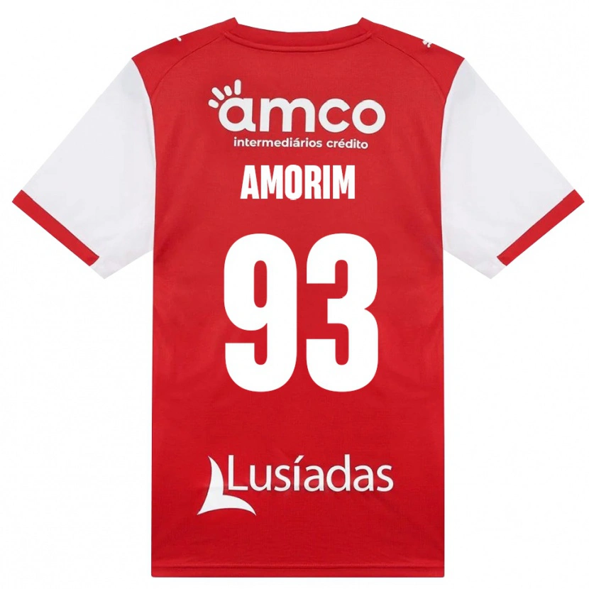 Danxen Heren Renato Amorim #93 Wit Rood Zwart Thuisshirt Thuistenue 2026/27 T-Shirt