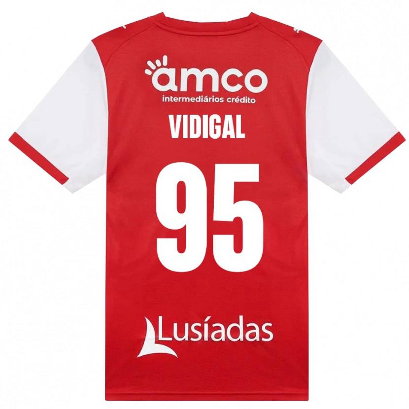 Danxen Heren Sandro Vidigal #95 Wit Rood Zwart Thuisshirt Thuistenue 2026/27 T-Shirt