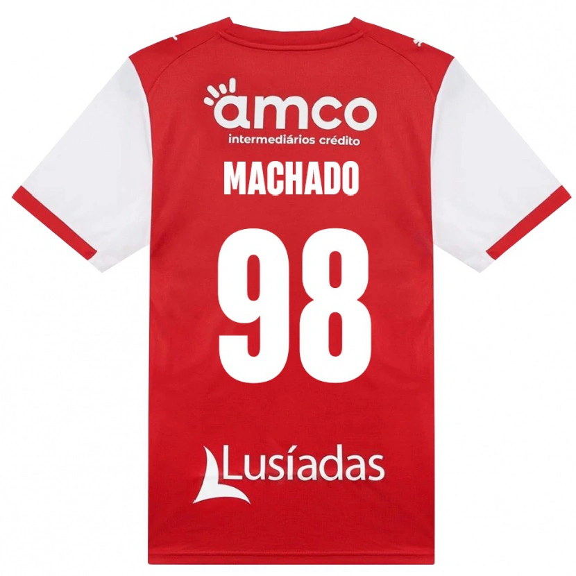 Danxen Heren Gonçalo Machado #98 Wit Rood Zwart Thuisshirt Thuistenue 2026/27 T-Shirt