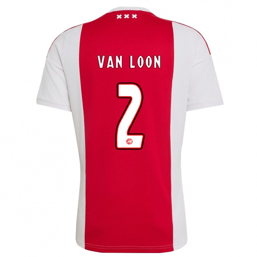 Danxen Heren Gerain Van Loon #2 Rood Wit Geel Thuisshirt Thuistenue 2026/27 T-Shirt