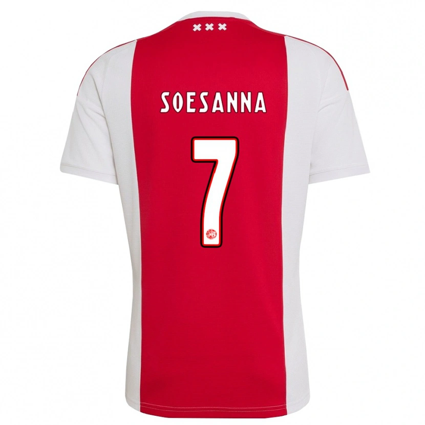 Danxen Heren Jaden Soesanna #7 Rood Wit Geel Thuisshirt Thuistenue 2026/27 T-Shirt