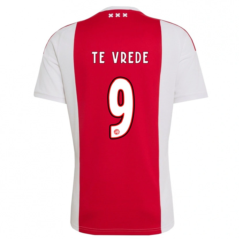Danxen Heren Mitchell Te Vrede #9 Rood Wit Geel Thuisshirt Thuistenue 2026/27 T-Shirt