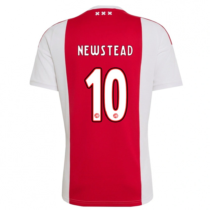 Danxen Heren Xander Newstead #10 Rood Wit Geel Thuisshirt Thuistenue 2026/27 T-Shirt
