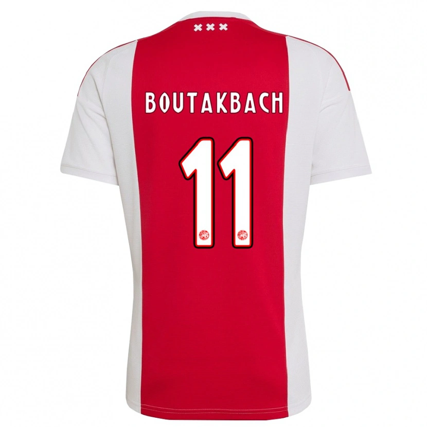 Danxen Heren Massin Boutakbach #11 Rood Wit Geel Thuisshirt Thuistenue 2026/27 T-Shirt